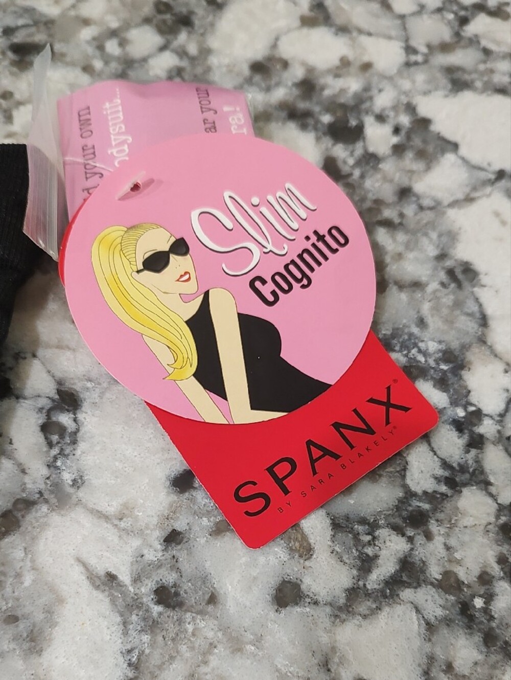 SPANX Slim Cognito Tag with Pink and Red Graphic - Picture 2 of 7